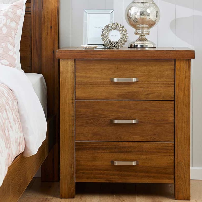 Lifestyle image of the  Billy Bedside Table from Forty Winks