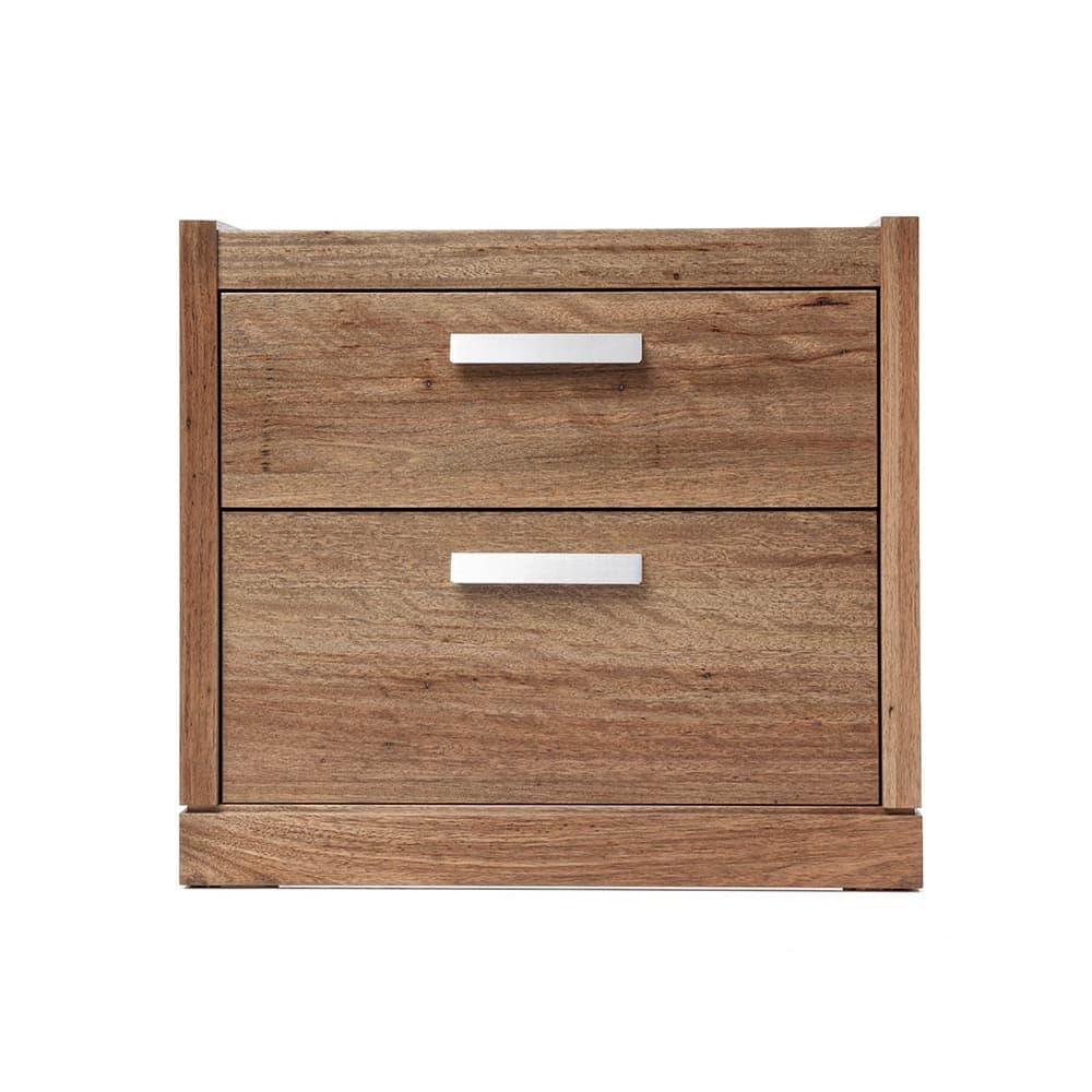 3D image of the  Bentley Bedside Table 2 Drawer  (Ghost Gum) from Forty Winks