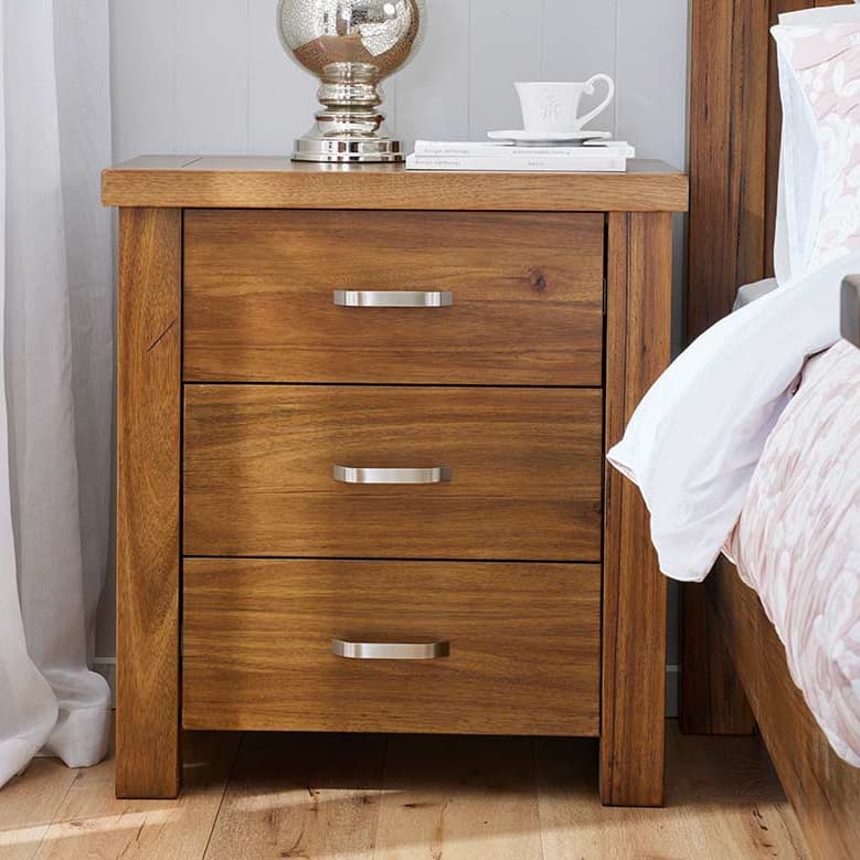 Lifestyle image of the  Billy Bedside Table from Forty Winks