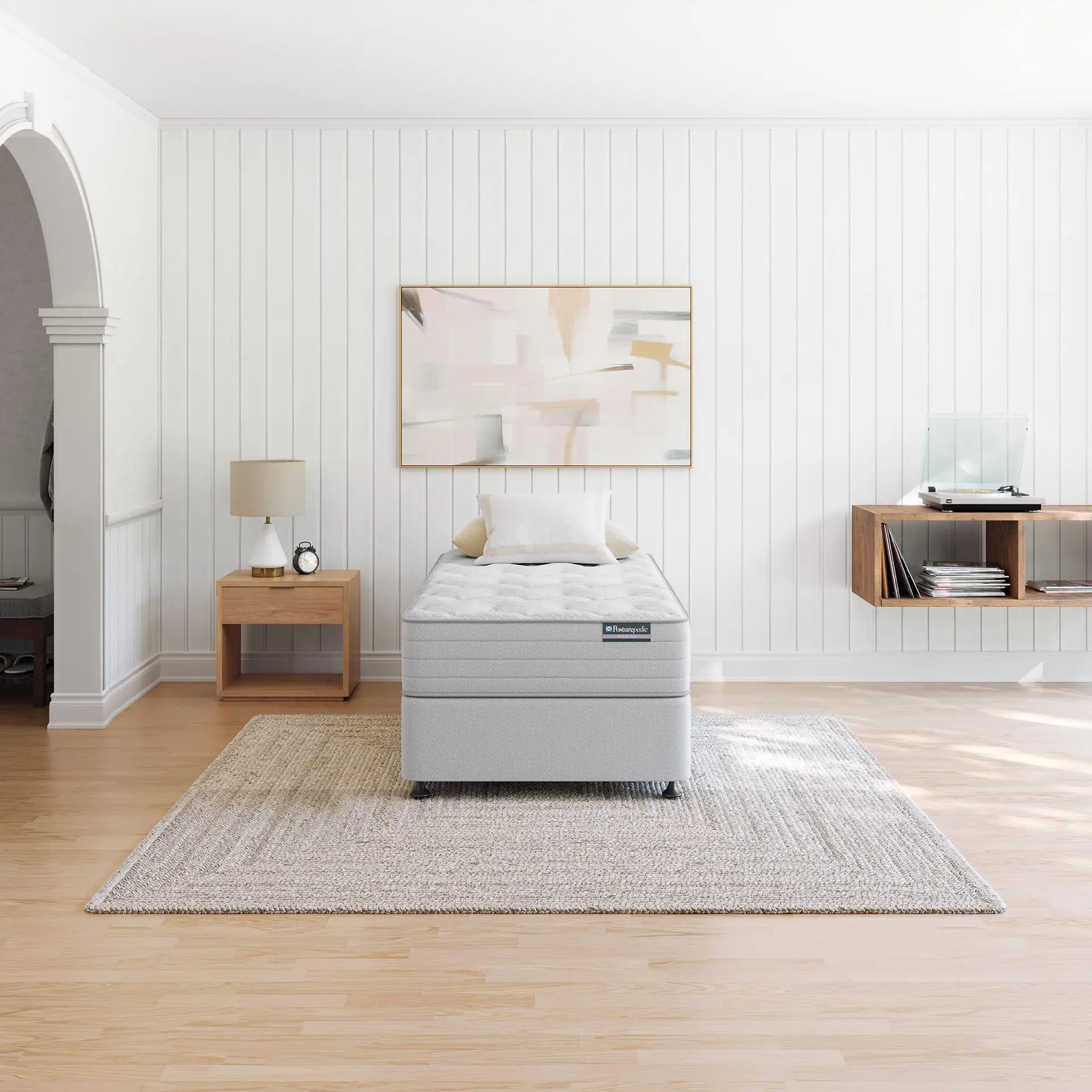Lifestyle image of the Posturepedic Noosa Firm Ksb Mattress from Forty Winks
