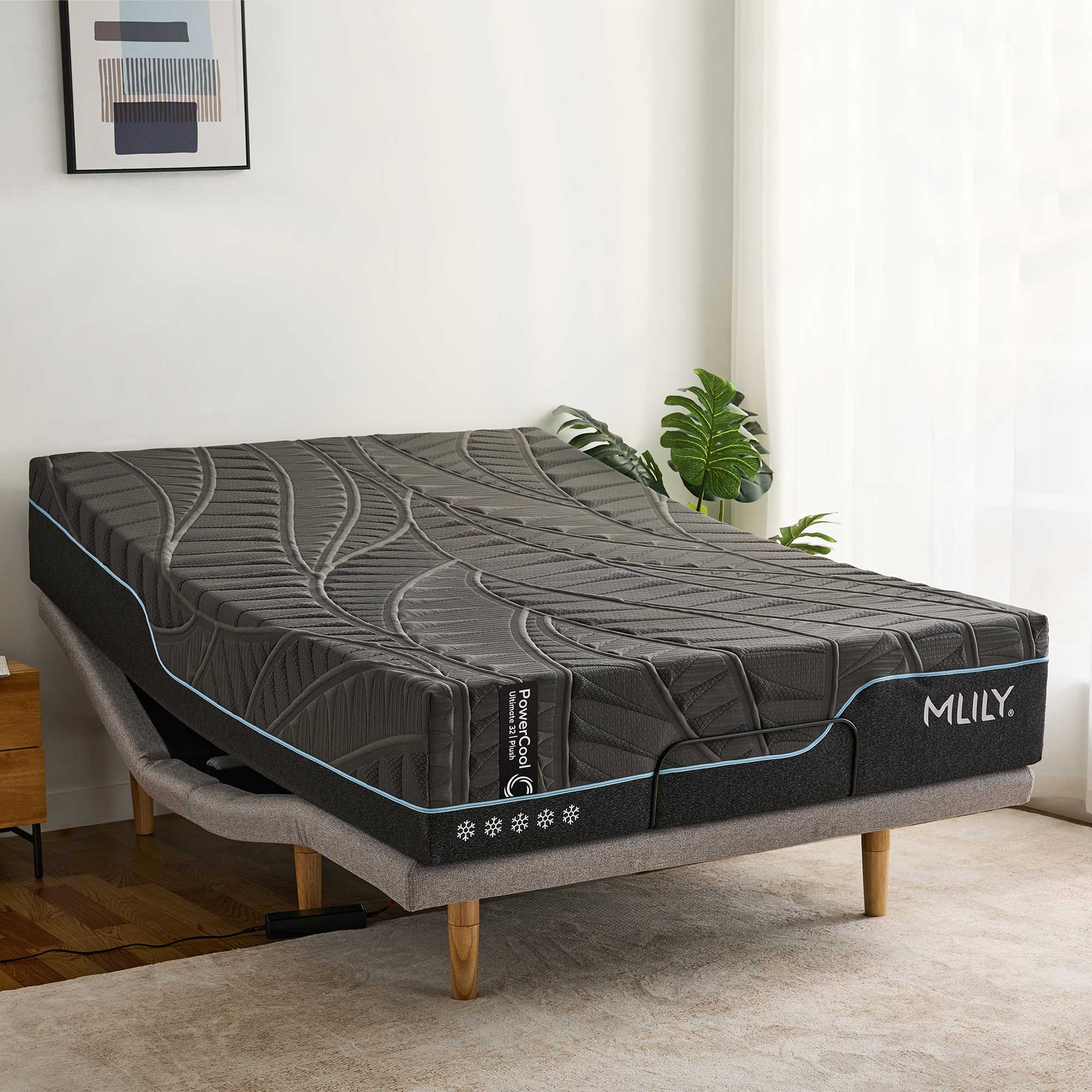 Lifestyle image of the Mlily Powercool Ultimate 32 Plush Mattress Qb from Forty Winks