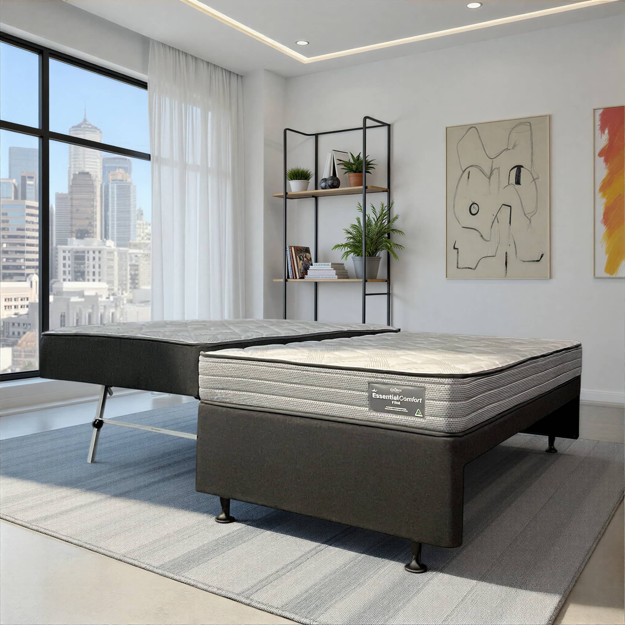 Lifestyle image of the Essential Comfort Sb Trundle Set Wth Legs from Forty Winks