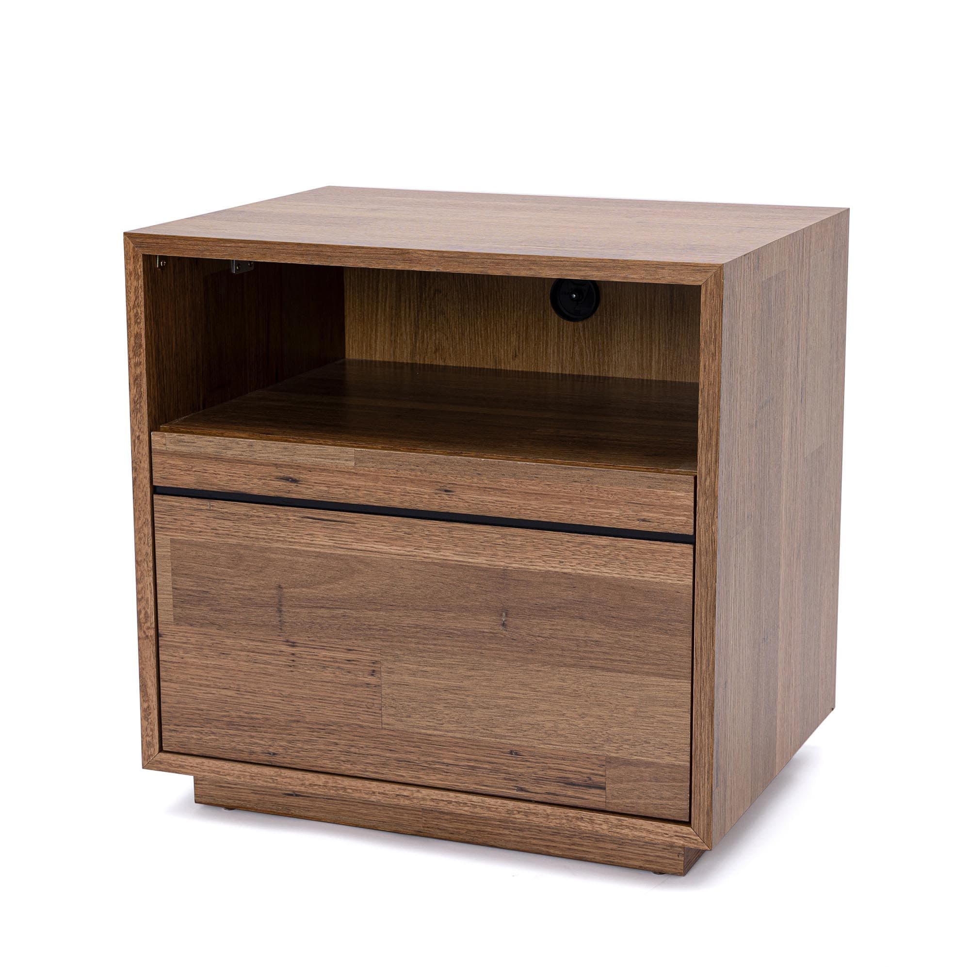 Lifestyle image of the  Colorado Bedside Table from Forty Winks