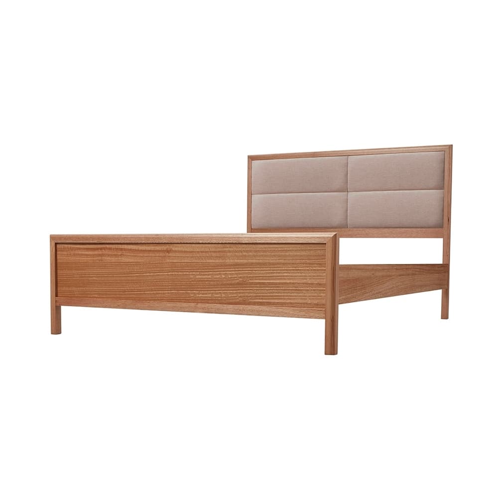 Product image of the  Airlie Qb Bed Complete W/Upholstered Head (Natural, Keylargo Almond) from Forty Winks