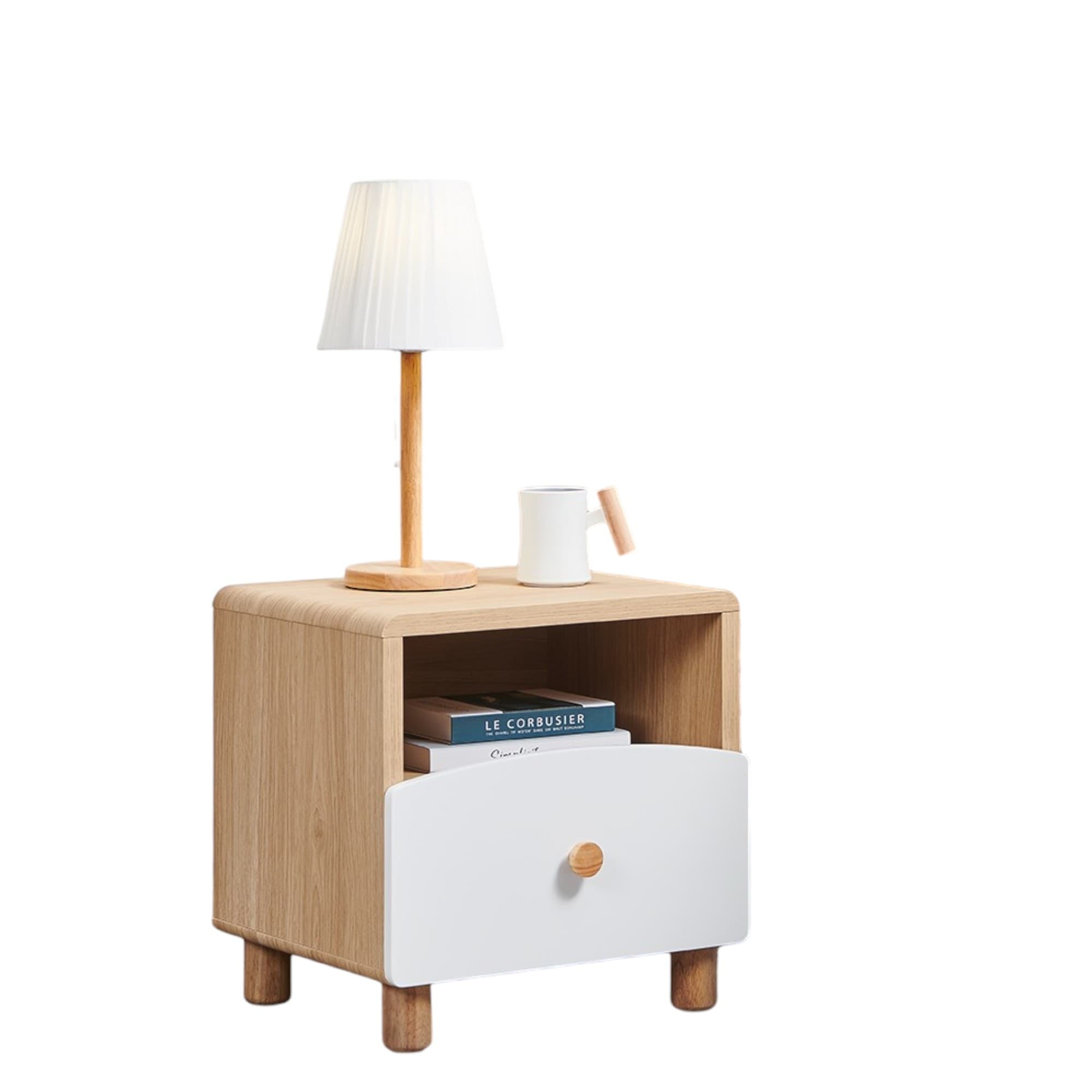 Product image of the  Luna Bedside Table 1 Drawer W/Shelf from Forty Winks