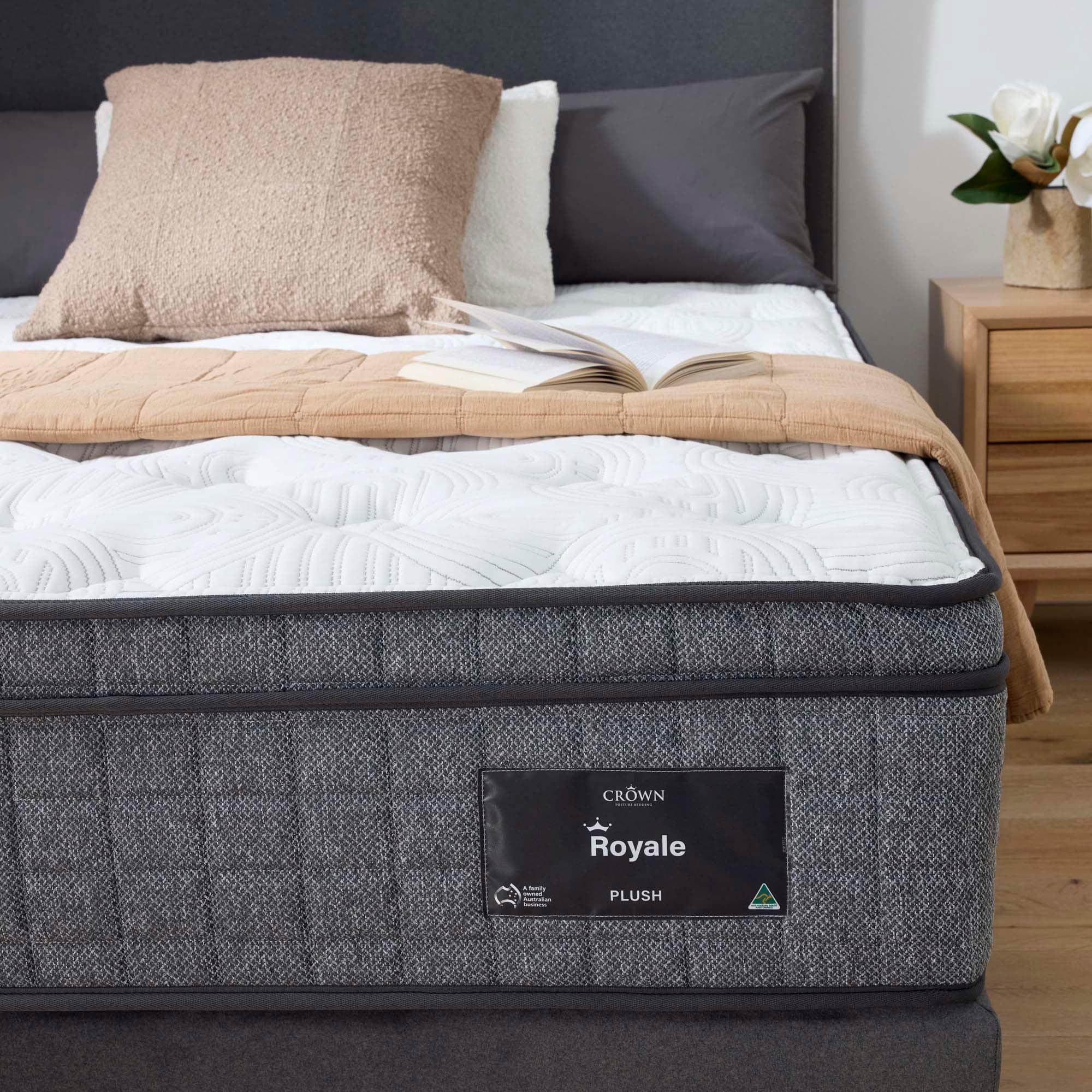 Detail image of the  Royale Plush Qb Mattress from Forty Winks