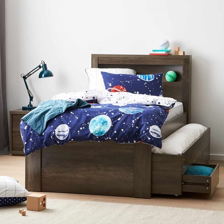 Lifestyle image of the  Arc Captain Ksb Bed W/Trundle, 3 Drws from Forty Winks