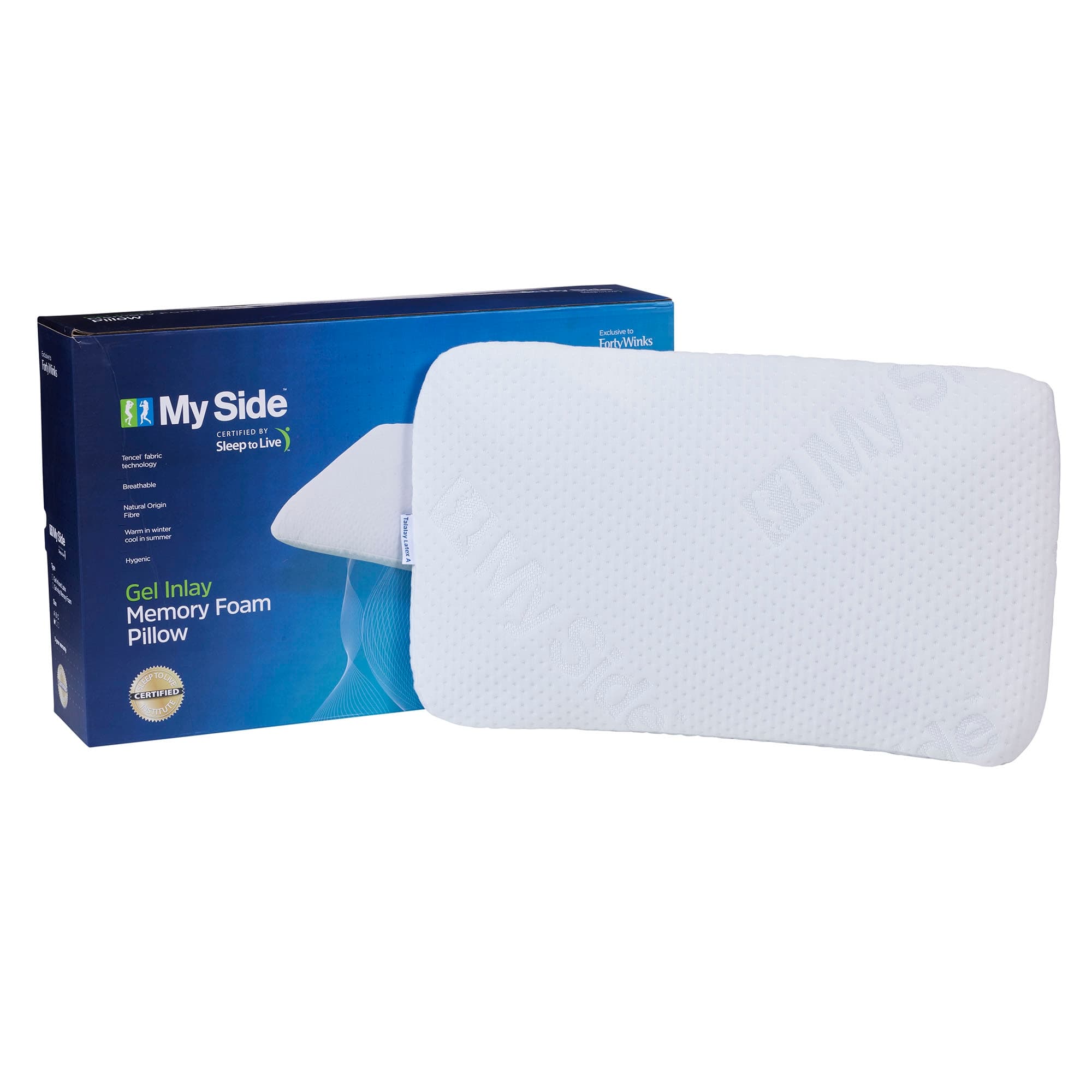 Lifestyle image of the  Myside Pillow Memory Foam A from Forty Winks