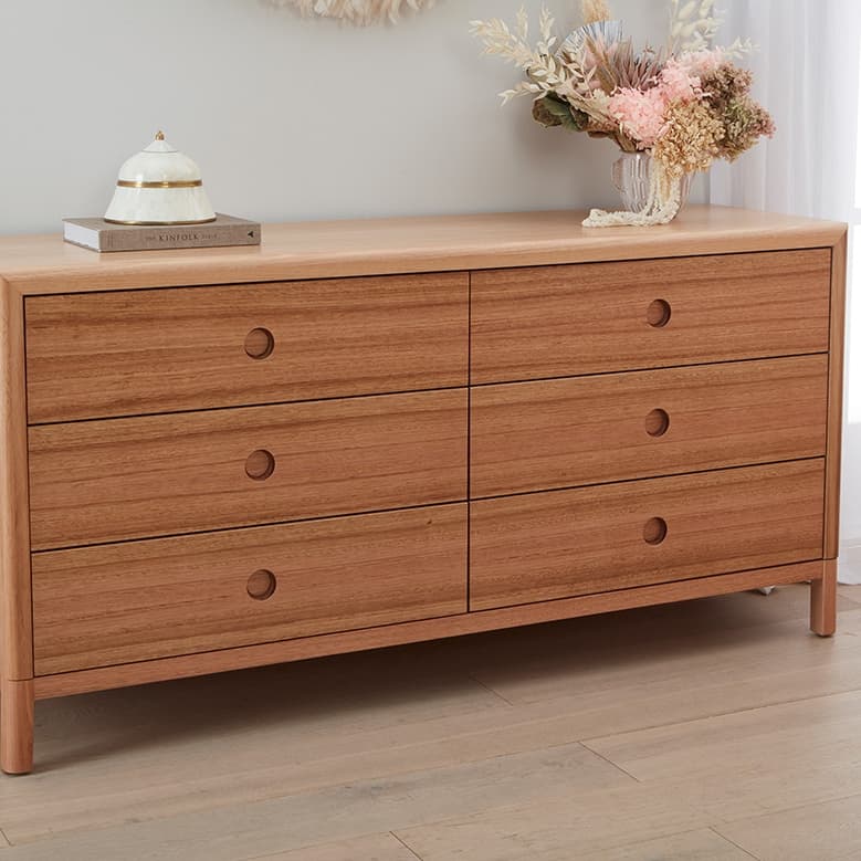 Lifestyle image of the Airlie Dresser 6Drw (Natural) from Forty Winks