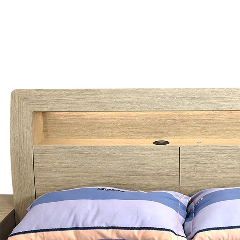 Detail image of the  Skyline Qb Bed W/Gas Lift & End Drawer Base from Forty Winks