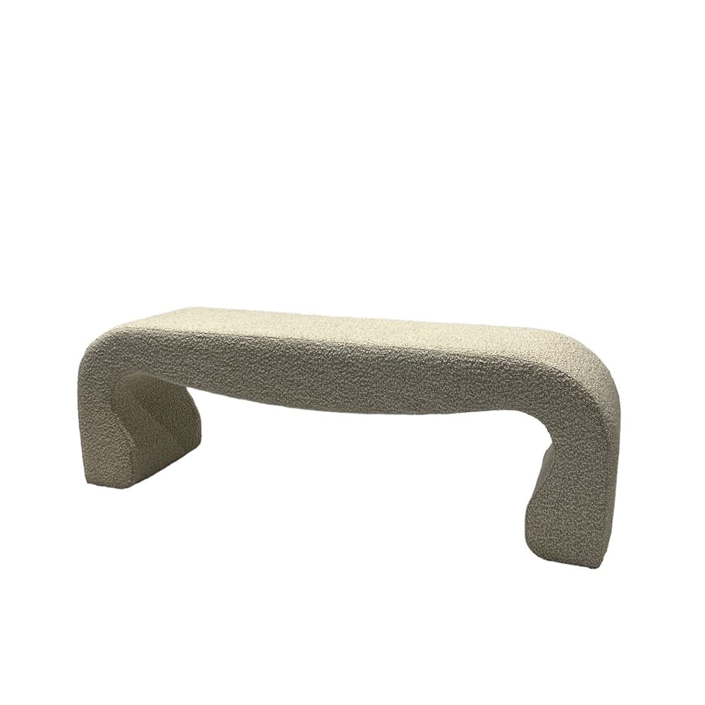 Lifestyle image of the  Charlotte Stool 180Cm Ovis Ivory from Forty Winks