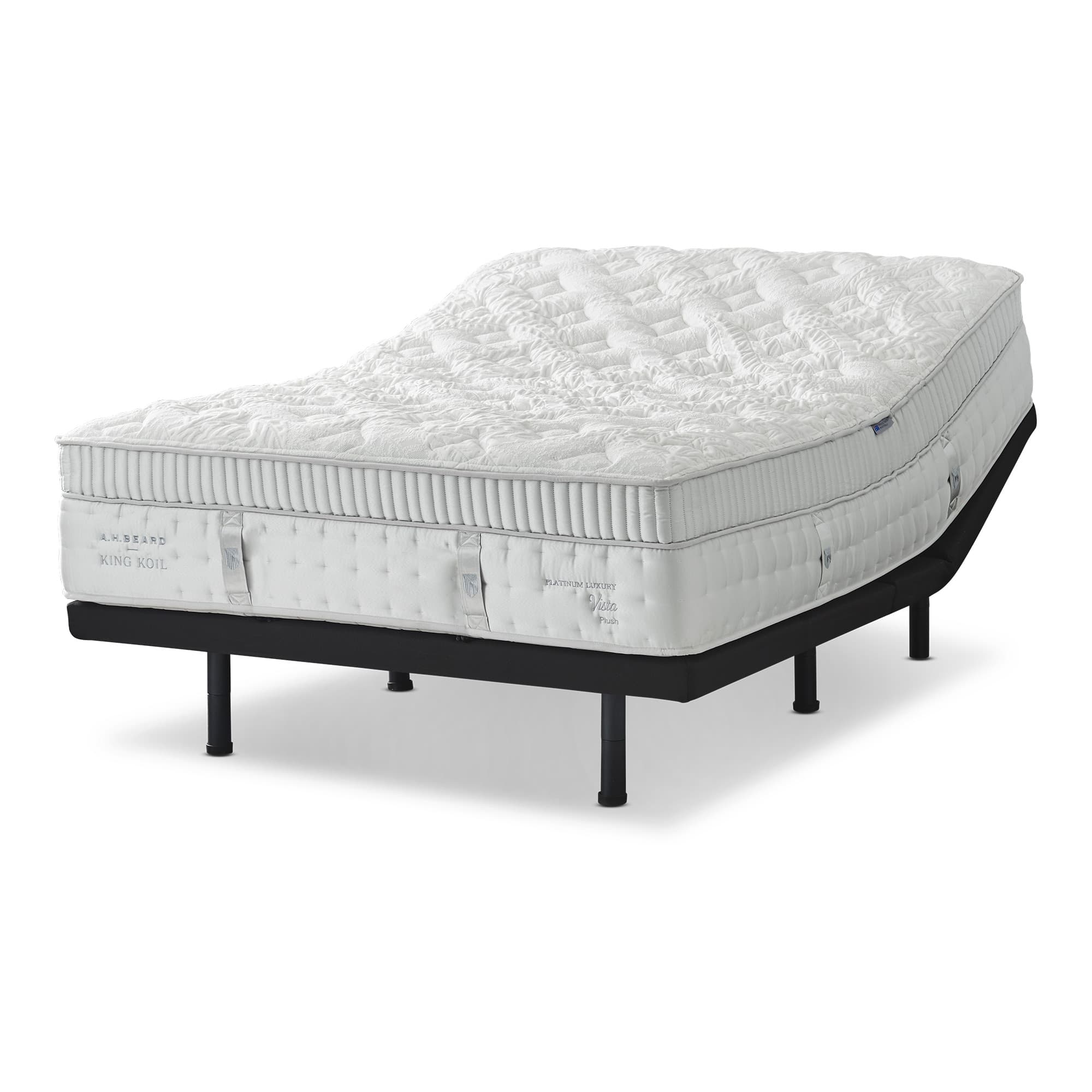 Lifestyle image of the  Platinum Luxury Vista Plush Qb Mattress from Forty Winks