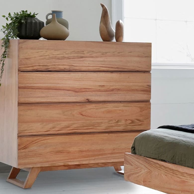 Lifestyle image of the  Byron Tallboy 4 Drawer from Forty Winks