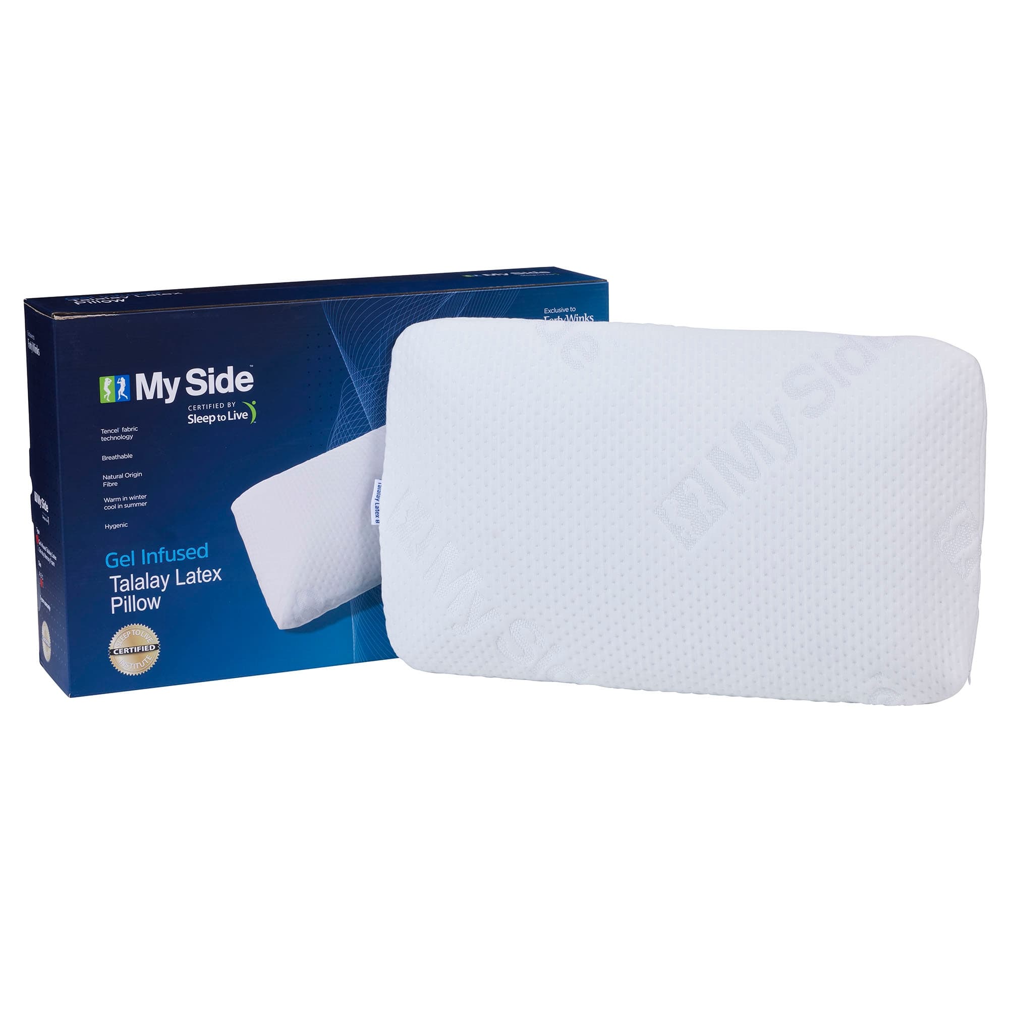 Lifestyle image of the  Myside Pillow Talalay Latex A from Forty Winks