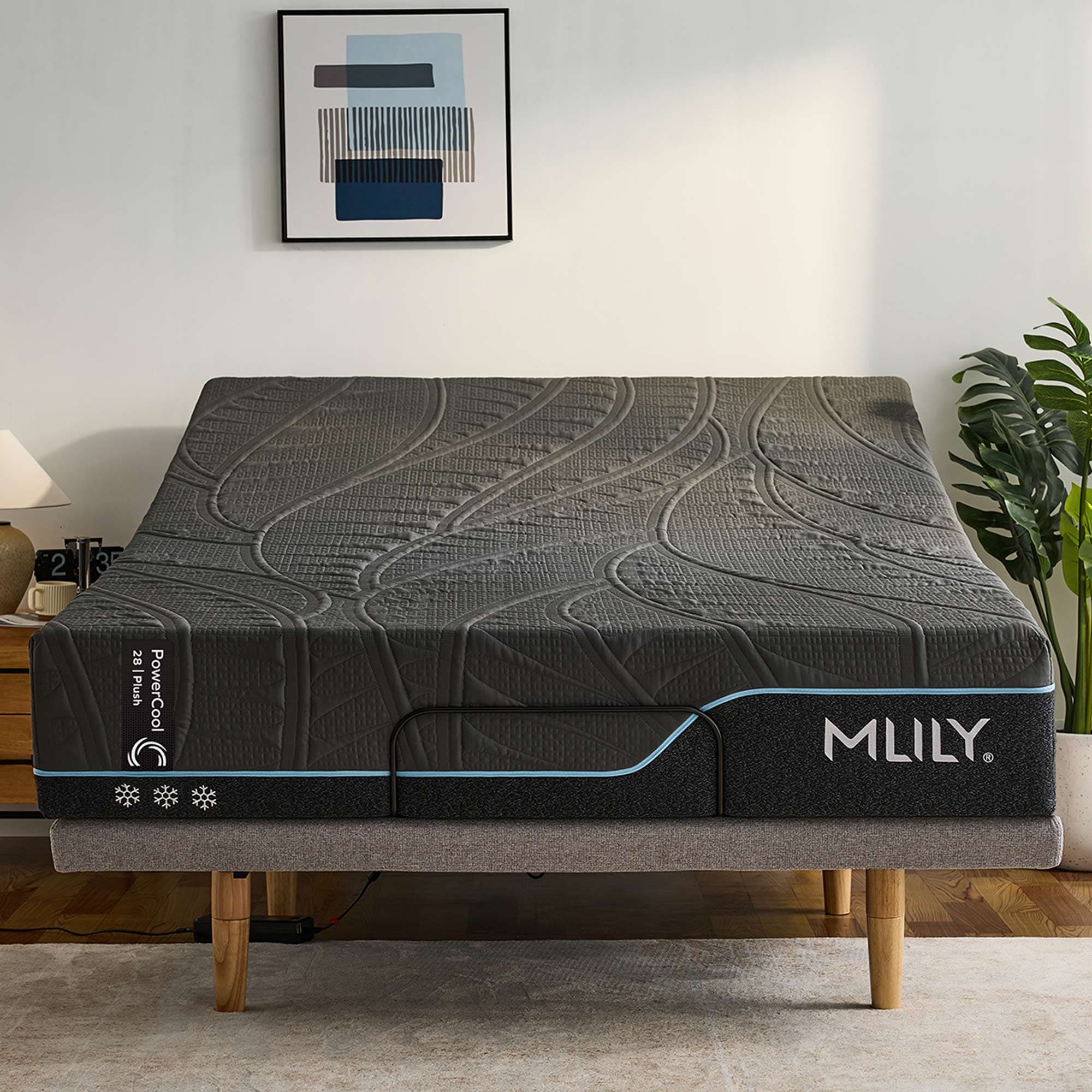 Lifestyle image of the  Mlily Powercool 28 Plush Mattress Qb from Forty Winks
