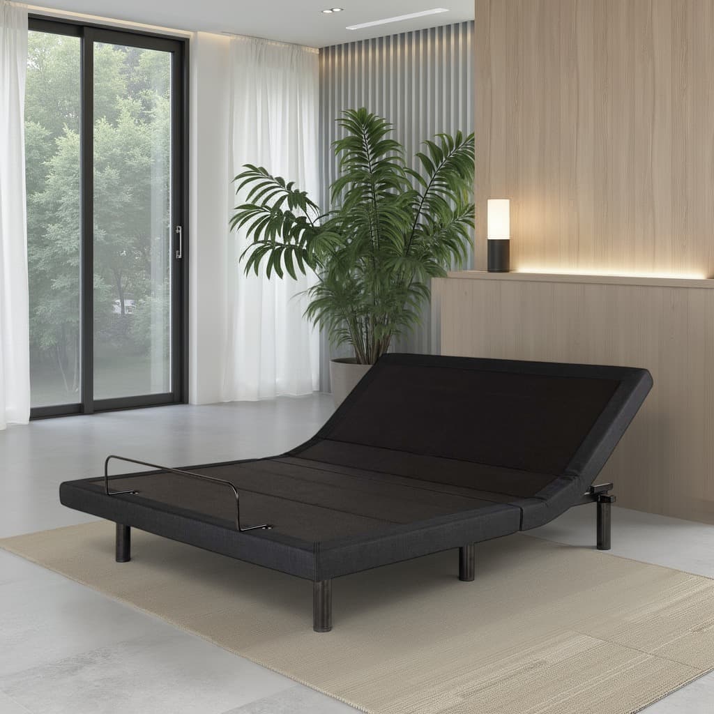 Lifestyle image of the  Iadjust Silver Qb Adjustable Base from Forty Winks