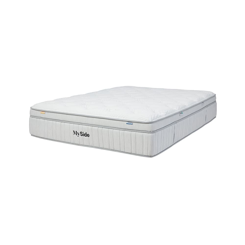 Lifestyle image of the  Myside Gen 5 Qb Mattress Gold/Blue from Forty Winks