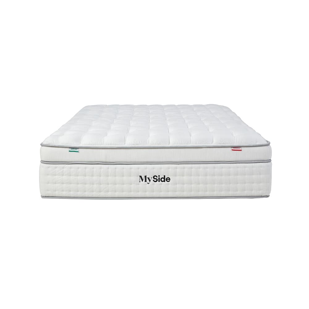 Lifestyle image of the  Myside Gen 9 Qb Mattress Green/Red from Forty Winks