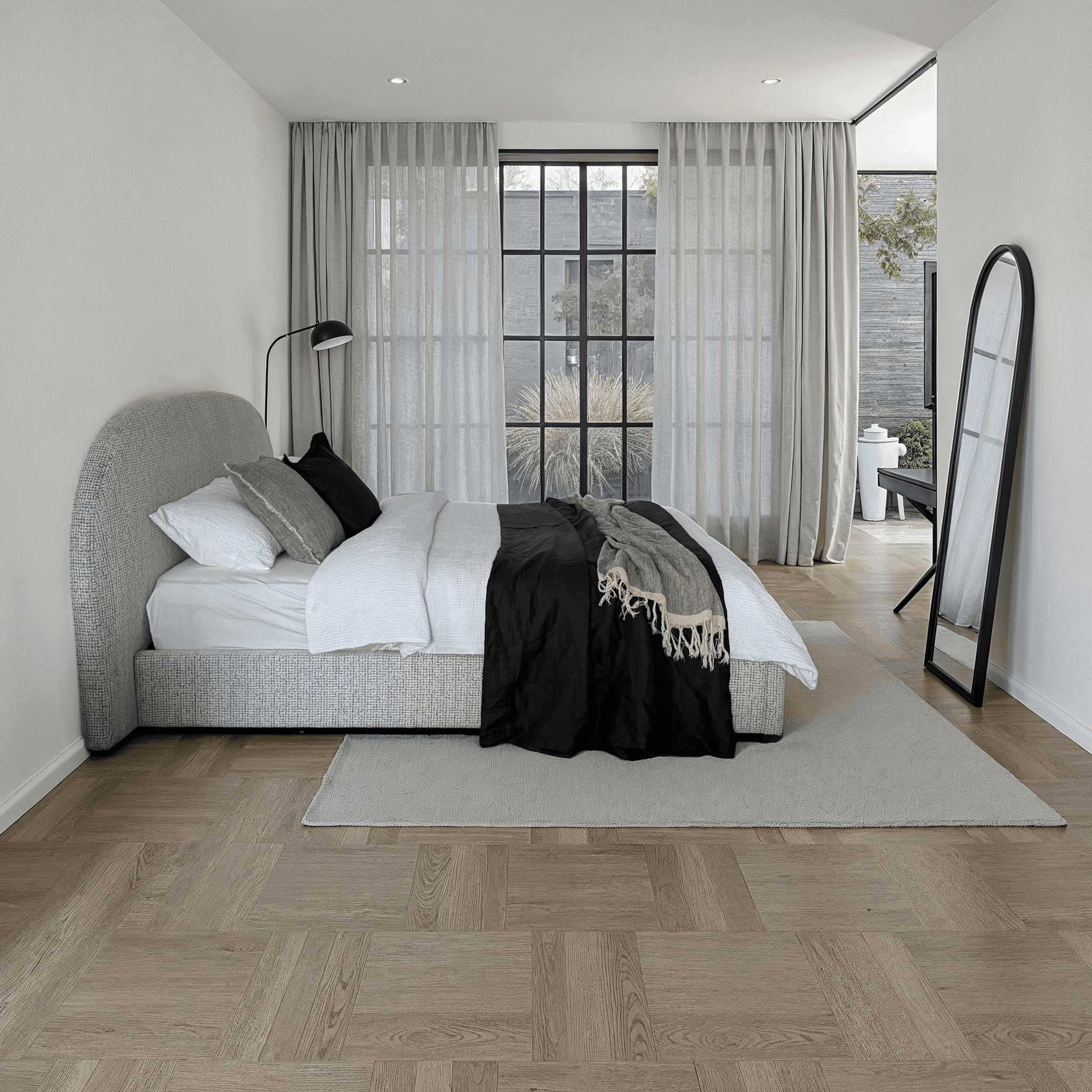 Lifestyle image of the  Stoke Furniture Leno Bed Frame Qb from Forty Winks
