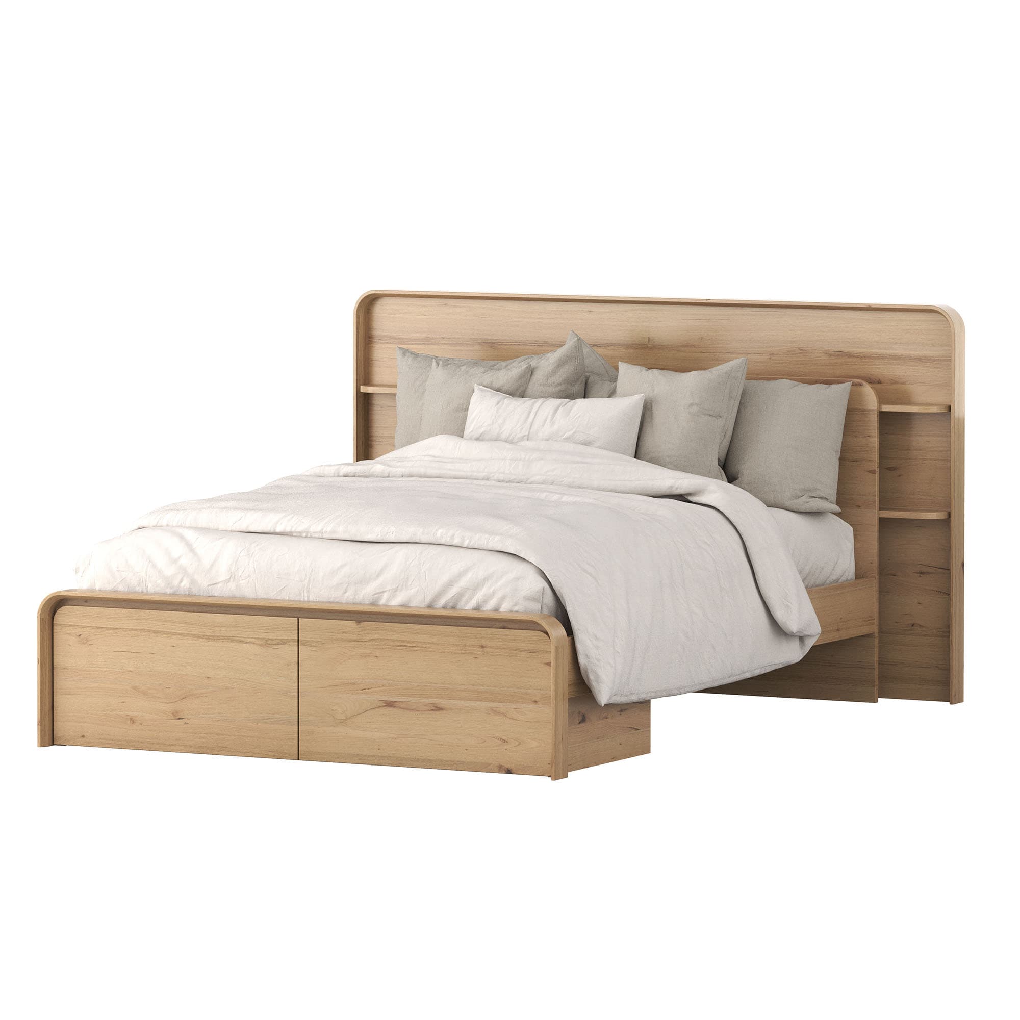 Lifestyle image of the  Olena Qb Bed W/End Drawers from Forty Winks