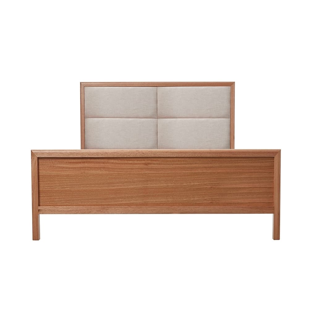 Product image of the  Airlie Qb Bed Complete W/Upholstered Head (Natural, Keylargo Almond) from Forty Winks