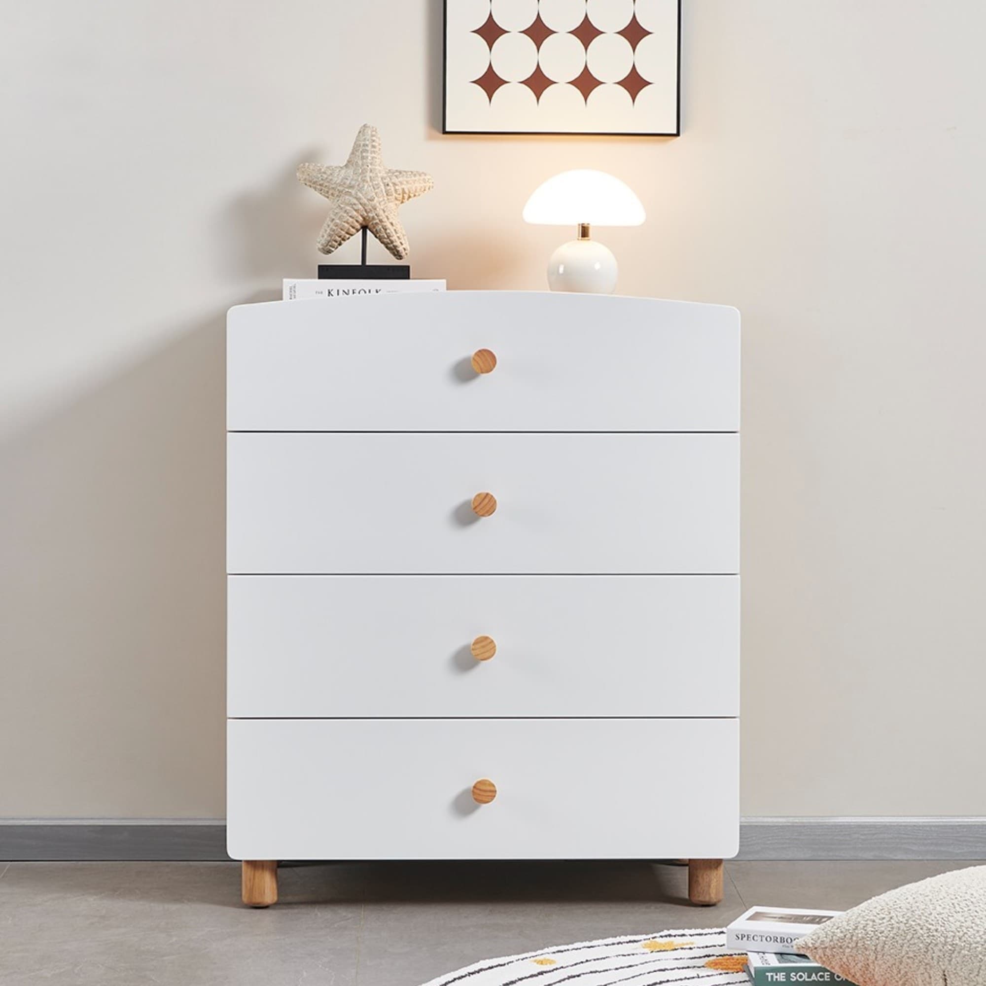 Lifestyle image of the  Luna Tallboy 4 Drawer from Forty Winks