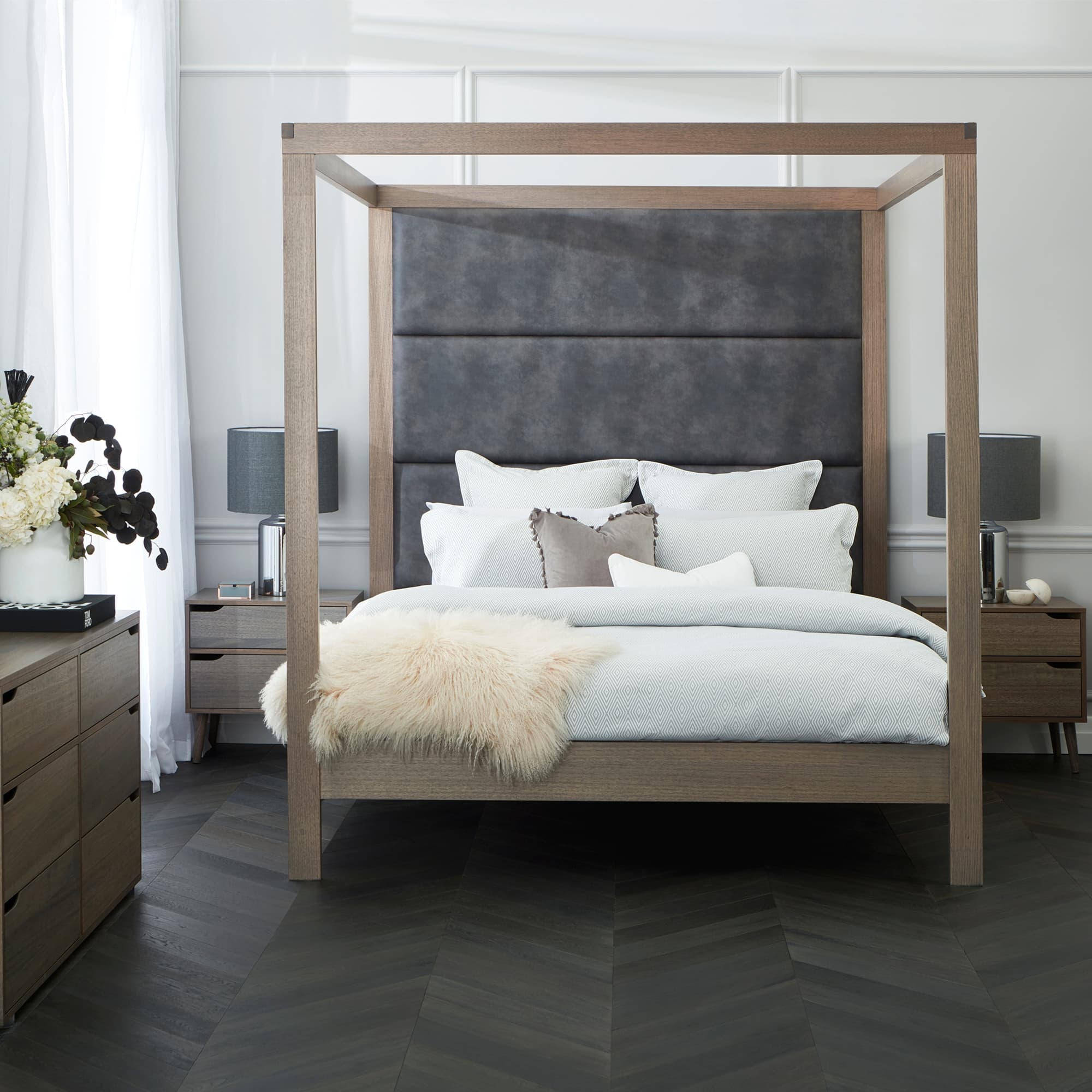 Lifestyle image of the  Lincoln Chest 6 Drw (Ghost Gum) from Forty Winks