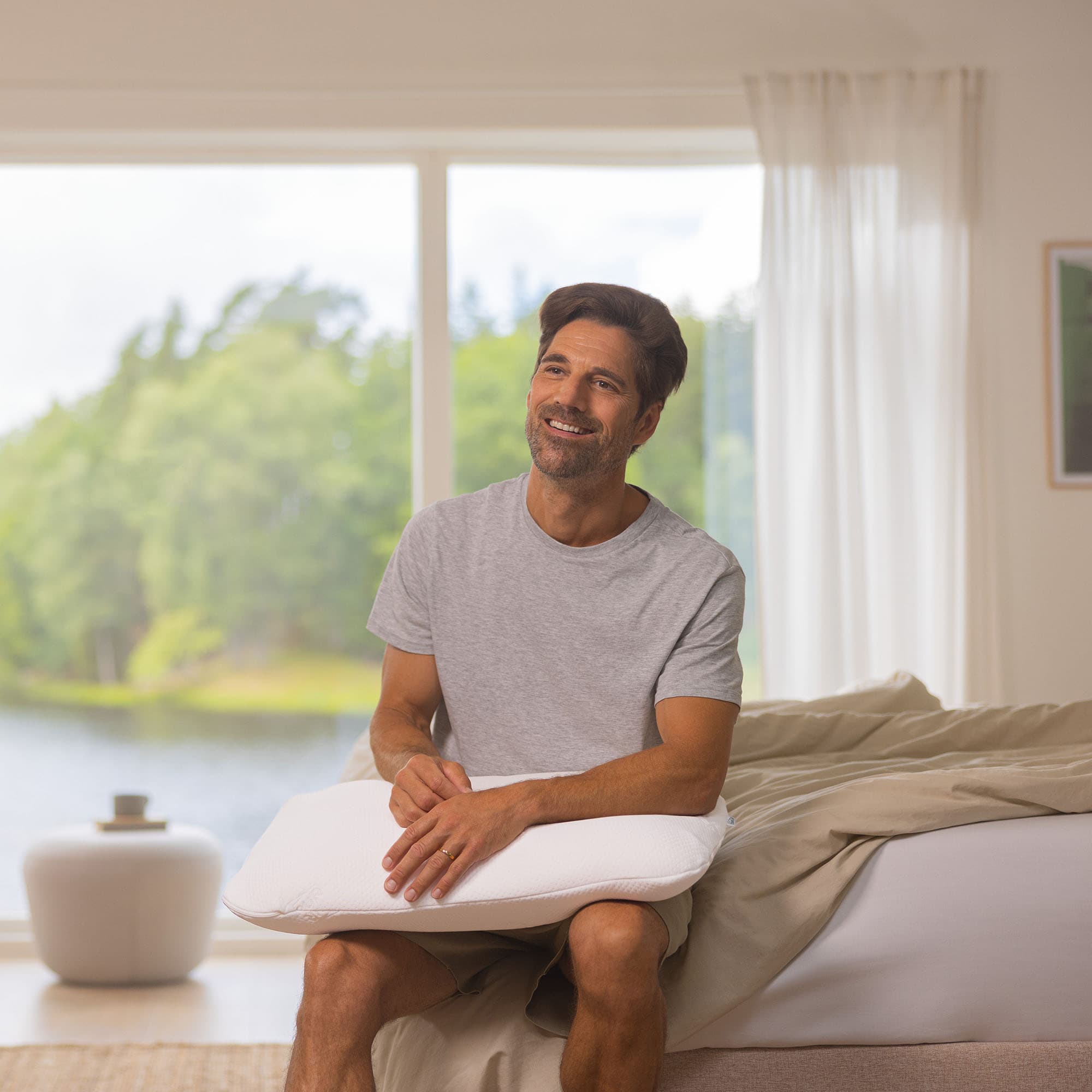 Lifestyle image of the  Tempur Pillow Symphony Lge 63X43X14 from Forty Winks