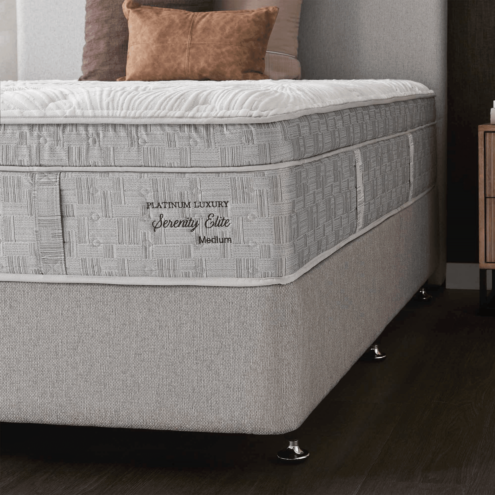 Close-up of a Forty Winks mattress comfort layers