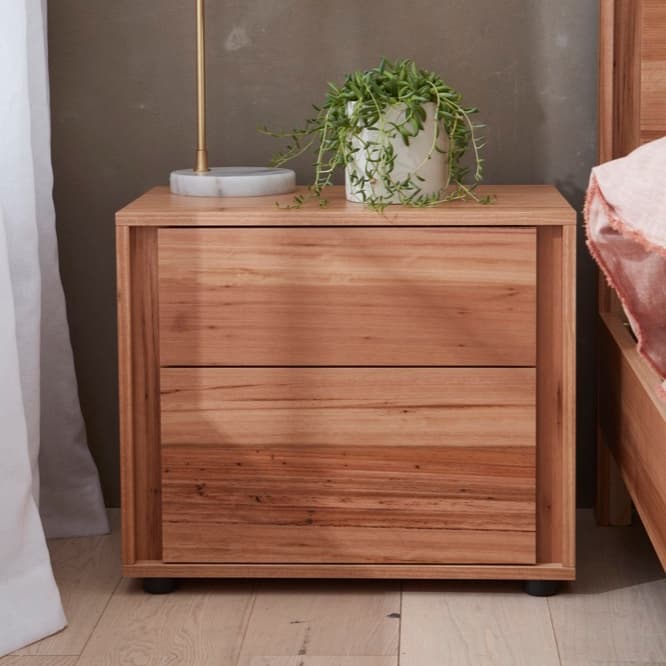 3D image of the Gap X Bedside Table Large 2 Drawer (Native) from Forty Winks