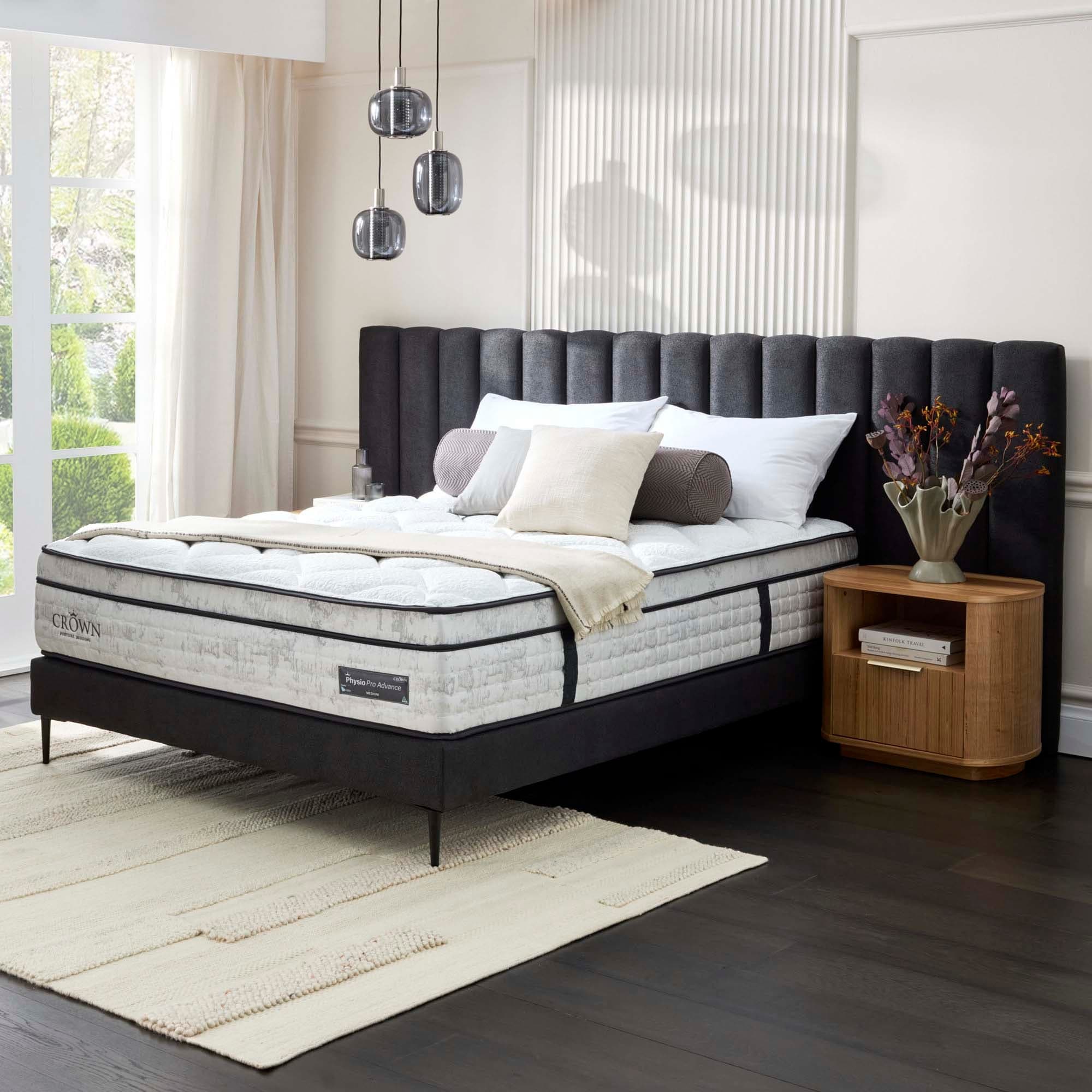Lifestyle image of the Physio Pro Advance Medium Qb Mattress from Forty Winks