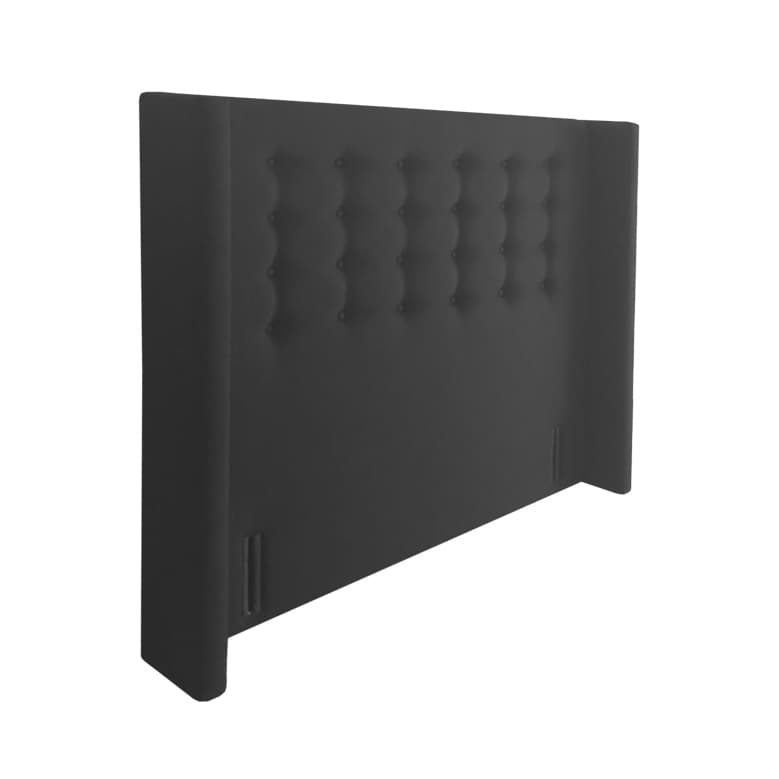 Lifestyle image of the Elara Button Wings Qb Bedhead (Graphite) from Forty Winks