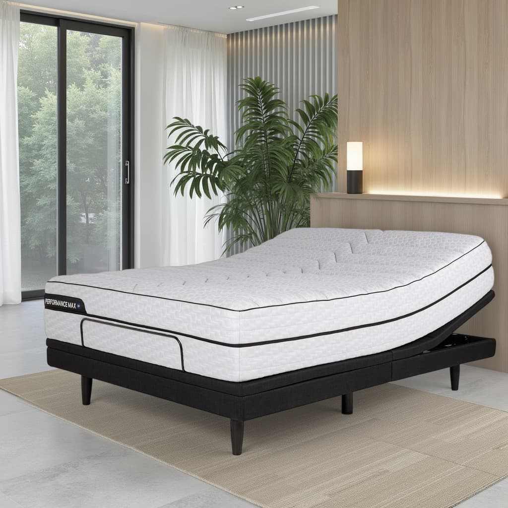 Lifestyle image of the Iadjust Platinum Qb Adjustable Base from Forty Winks