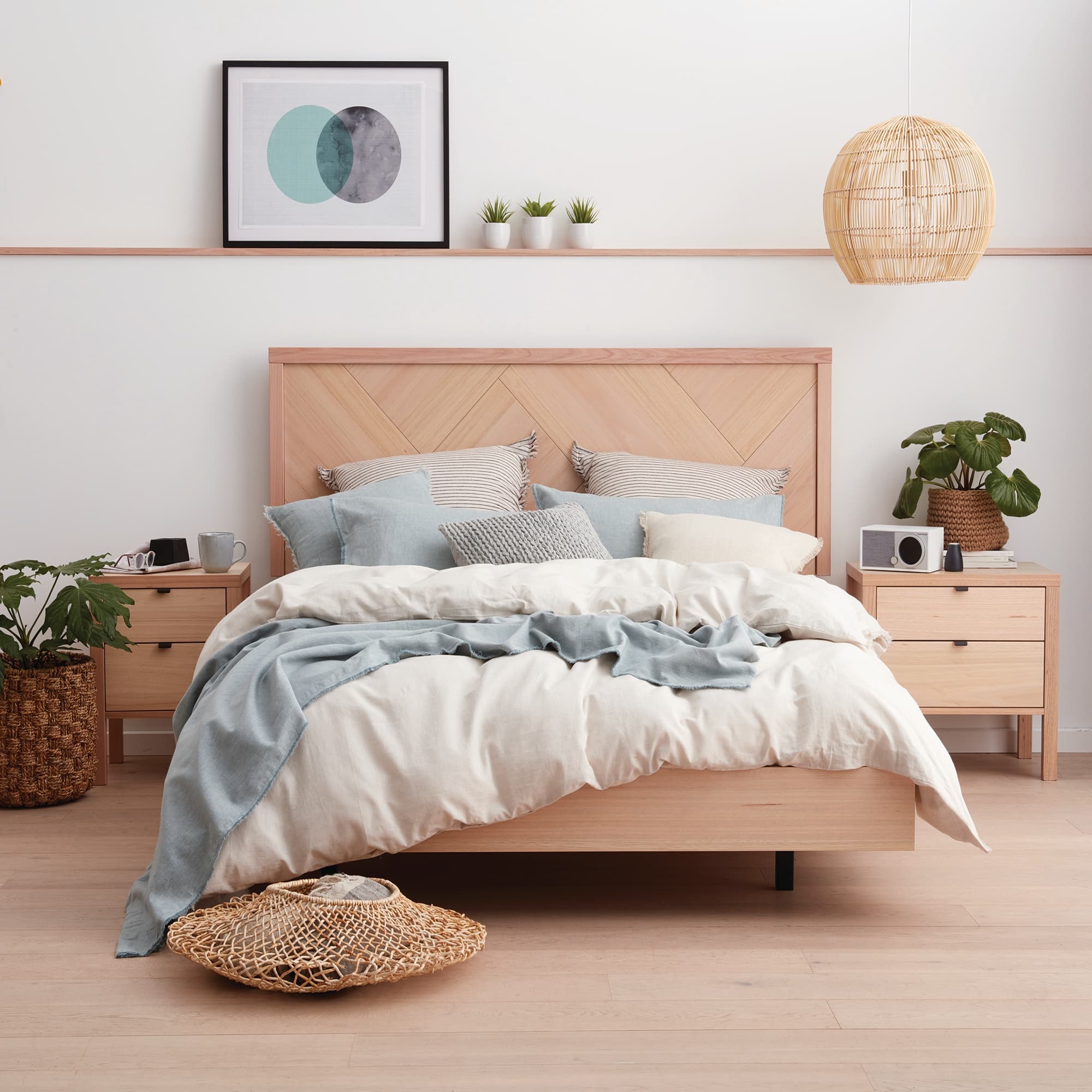 3D image of the City X Bedside Table Narrow 2 Drw (Snow) from Forty Winks