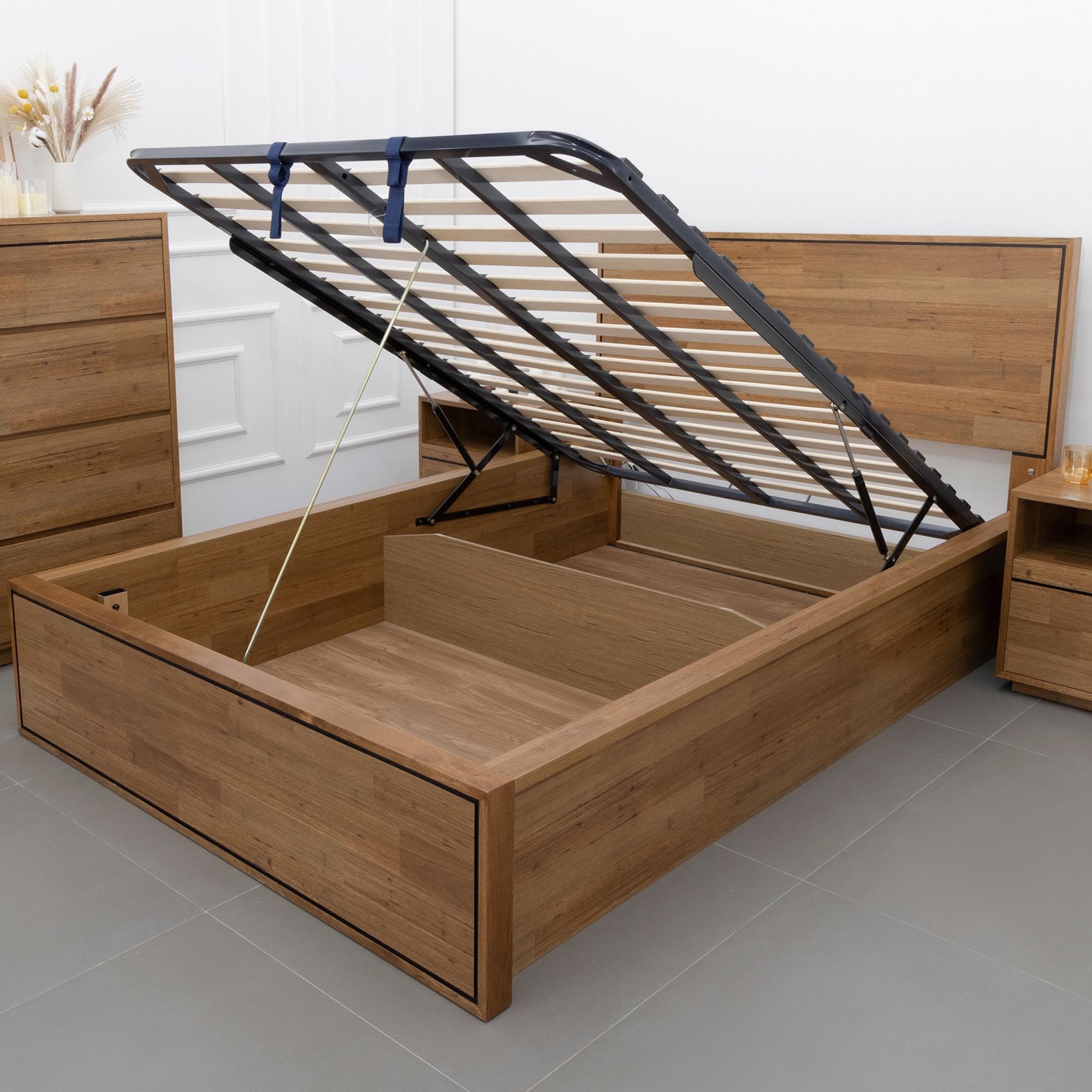 3D image of the Colorado Qb Bed W/Led & Usb & Gas Lift from Forty Winks