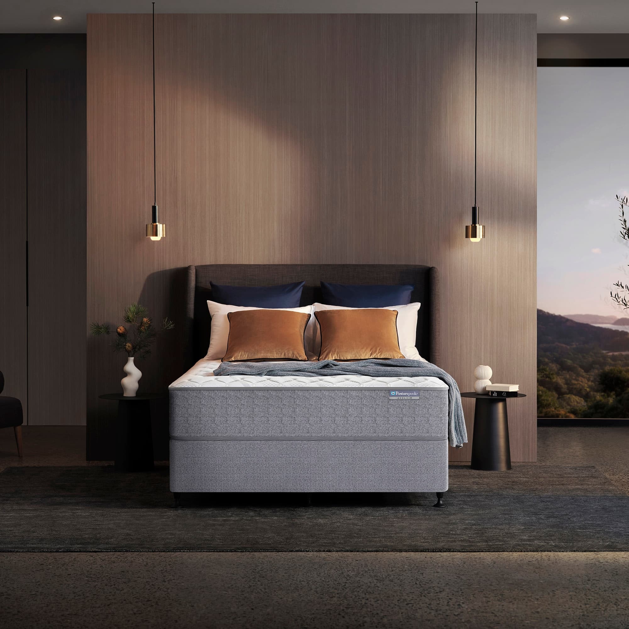 Lifestyle image of the Acclaim Alpine Ultra Firm Qb Mattress from Forty Winks