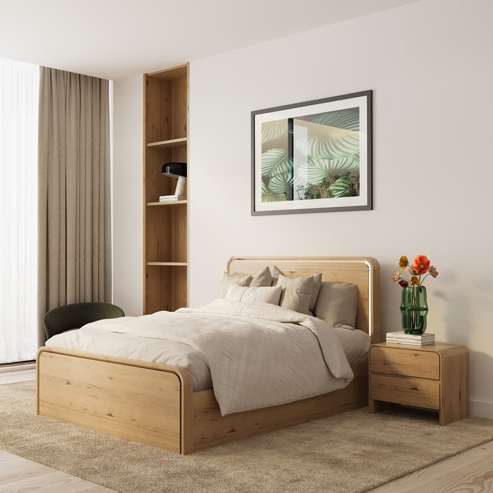 Lifestyle image of the Lena Qb Bed W/Gas Lift from Forty Winks